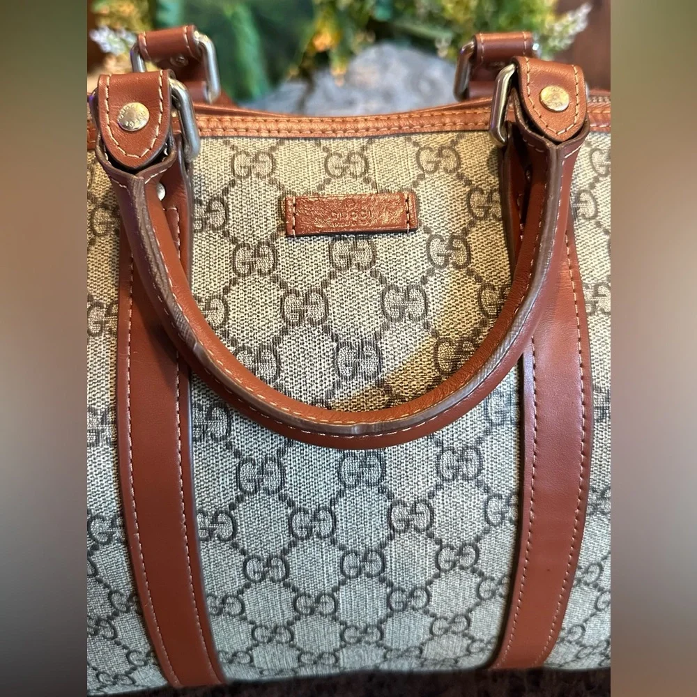Gucci GG Coated Canvas Boston Bag - Picture 11 of 17
